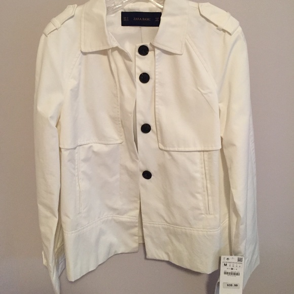 NWT Zara cropped peacoat size medium - Picture 1 of 4